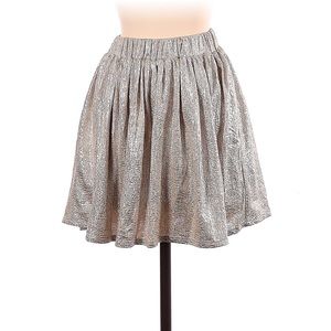 COPY - Aeropostale champagne foil skater skirt